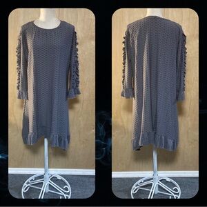 Gray Honeycomb Tunic